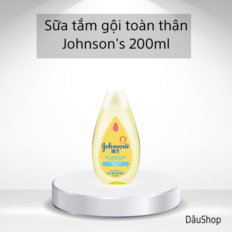 Sữa tắm gội toàn thân Johnson's 200ml