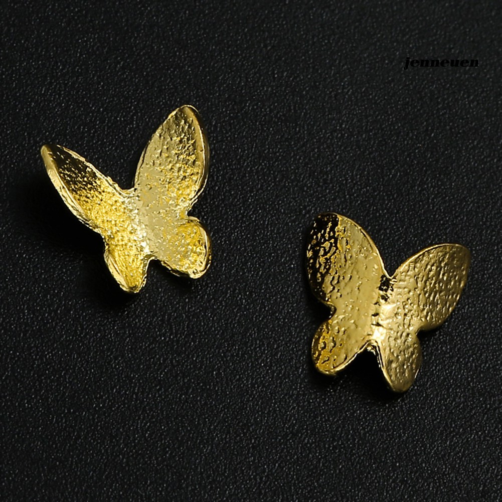 Set 100 Bướm 3D Đính Móng Tay Giả Kèm Keo Dán Tiện Lợi