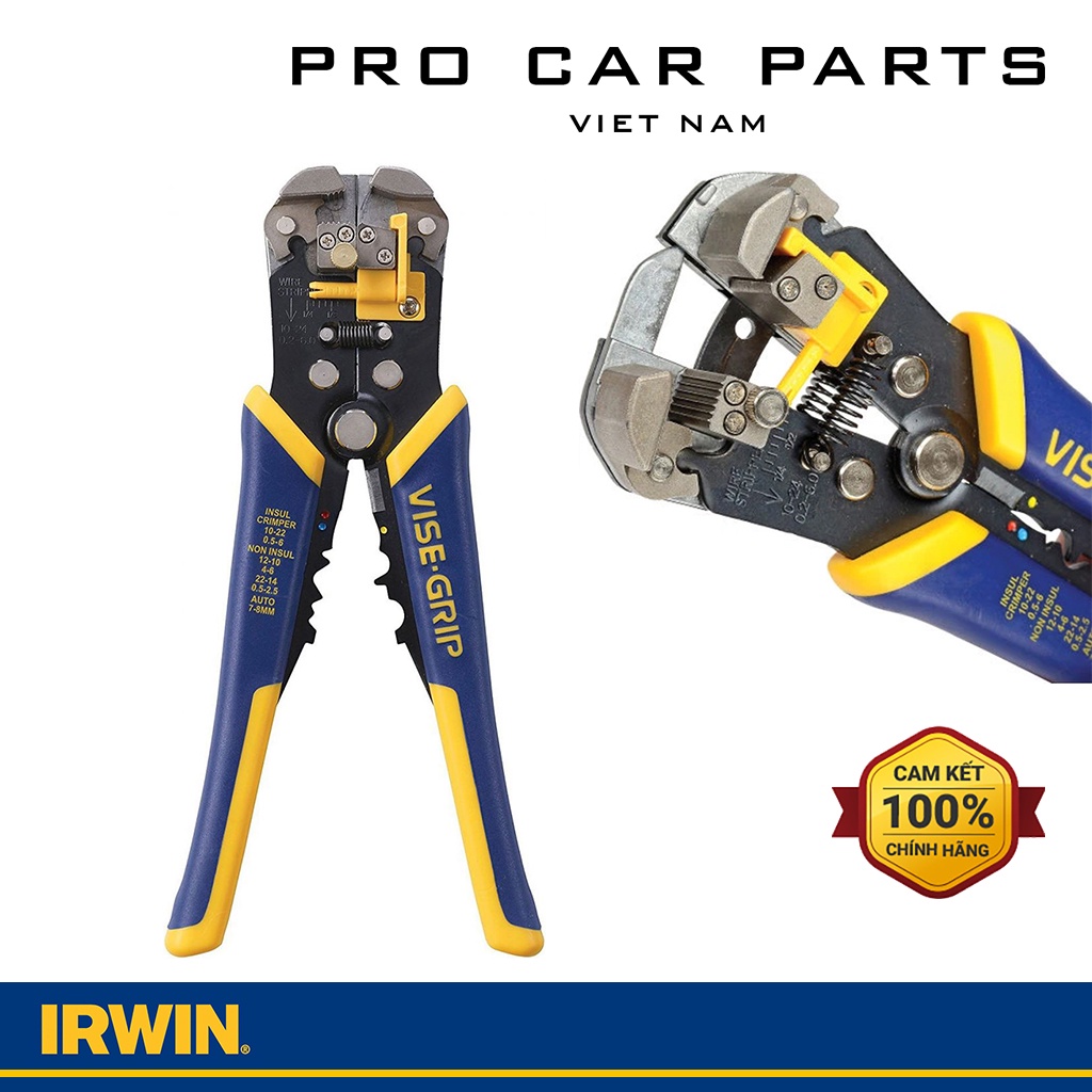 Kìm Tuốt Dây Điện Đa Năng IRWIN 2078300 - Bấm Đầu Cos
