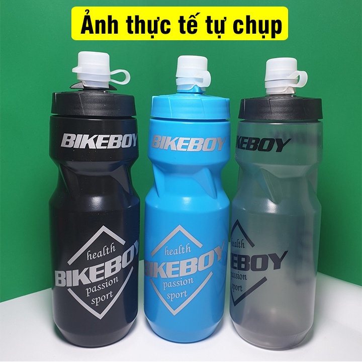 Bình nước xe đạp thể thao Bikeboy 710ml, chai đựng nước treo xe đạp đua chất liệu nhựa cao cấp không mùi