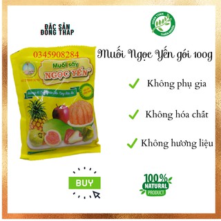 Muối sấy Ngọc Yến, muối tôm với ớt chỉ thiên đặc sản Đồng Tháp gói 100g