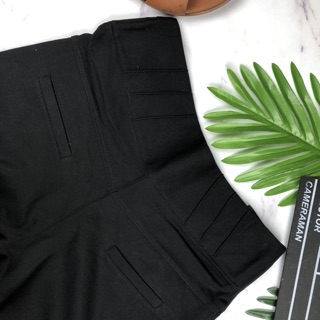 QUẦN LEGGING BẦU cạp xếp ly