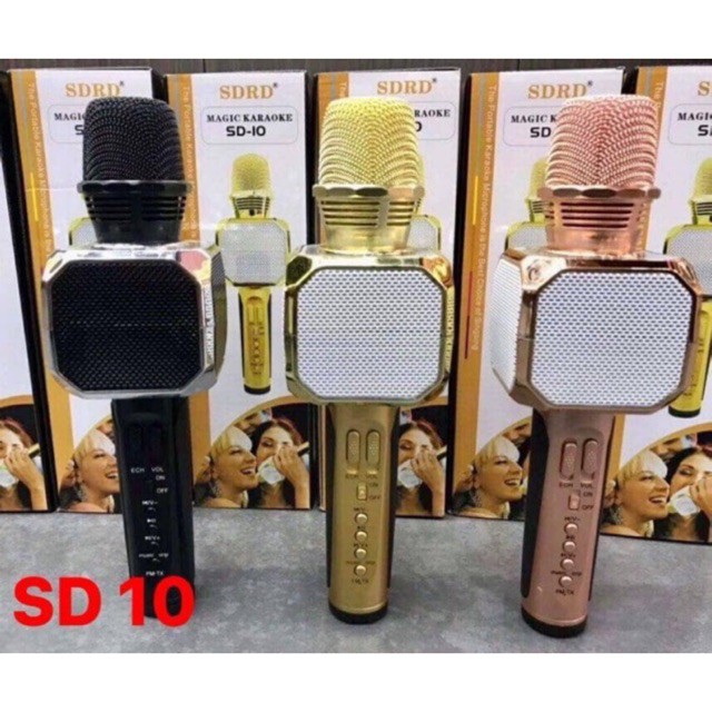 [Mã ELMSBC giảm 8% đơn 300K] MICRO KARAOKE SD10 kết nối Bluetooth cực nhanh âm thanh tuyệt hảo