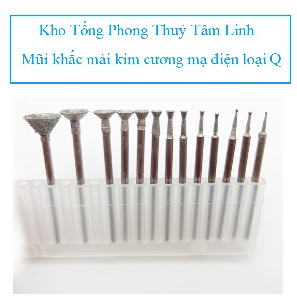 Mũi kim cương khắc tạo hình cầu loại Q| Kho tổng phong thủy tâm linh