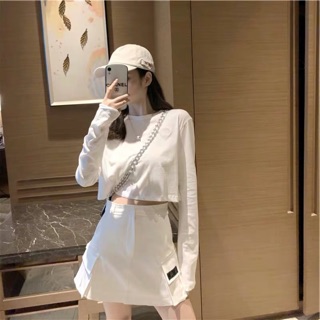 Set bộ bigsize áo croptop + chân váy