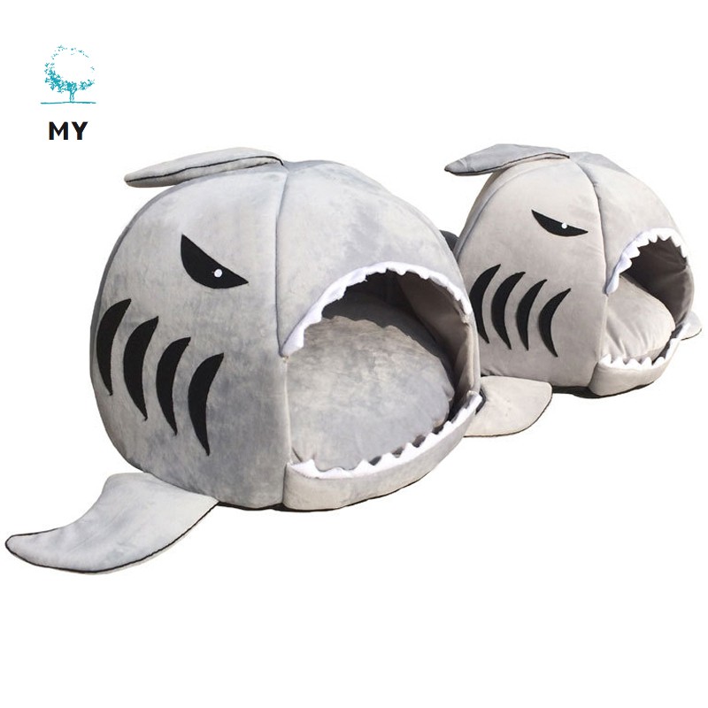 Nhà nhồi bông hình cá mập dễ thương dành cho thú cưng