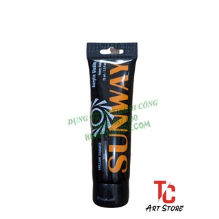 Màu Acrylic tuýp 75ml SUNWAY (Nhập khẩu Đài Loan )