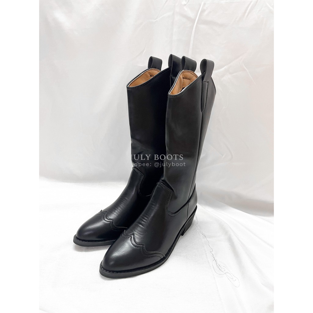 Boots Cổ Vừa PhốI Quai Gót 4.5 Phân Lnd Hàng Loại Đẹp (Có HìNh ThậT) | BigBuy360 - bigbuy360.vn