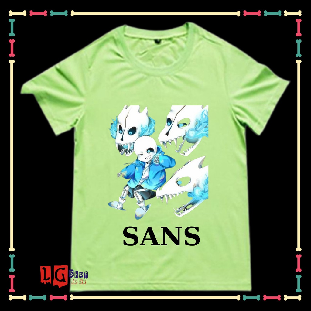 ÁO THUN IN HÌNH SANS UNDERTABLE - BIỆT ĐỘI GANGSTER CHO BÉ TRAI ( TỪ 10KG ĐẾN 90KG)