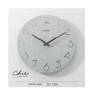 Đồng hồ trôi kim bắc âu - nordic wall clock