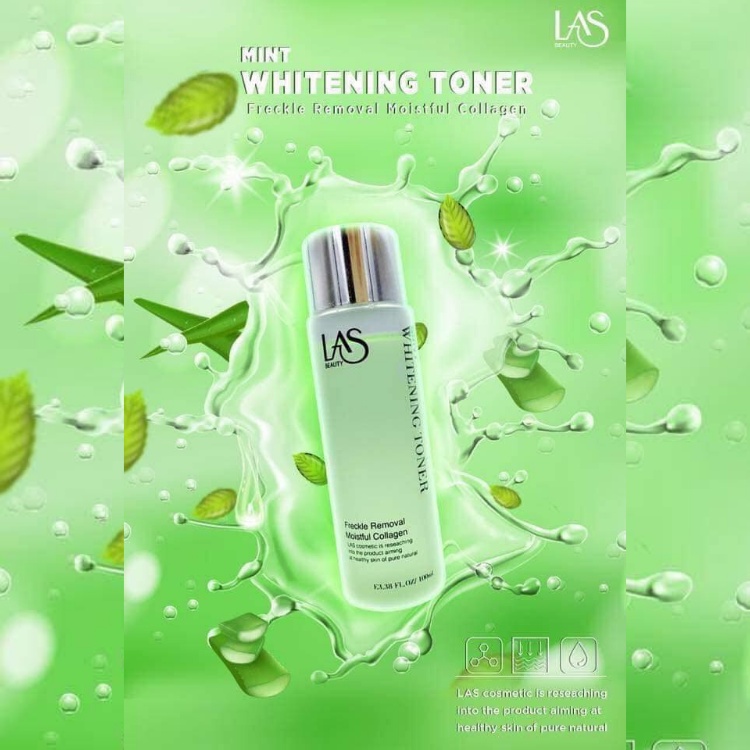 Nước cân bằng da, toner bạc hà, toner tinh thể bạc hà, LAS BEAUTY, 100ml | BigBuy360 - bigbuy360.vn