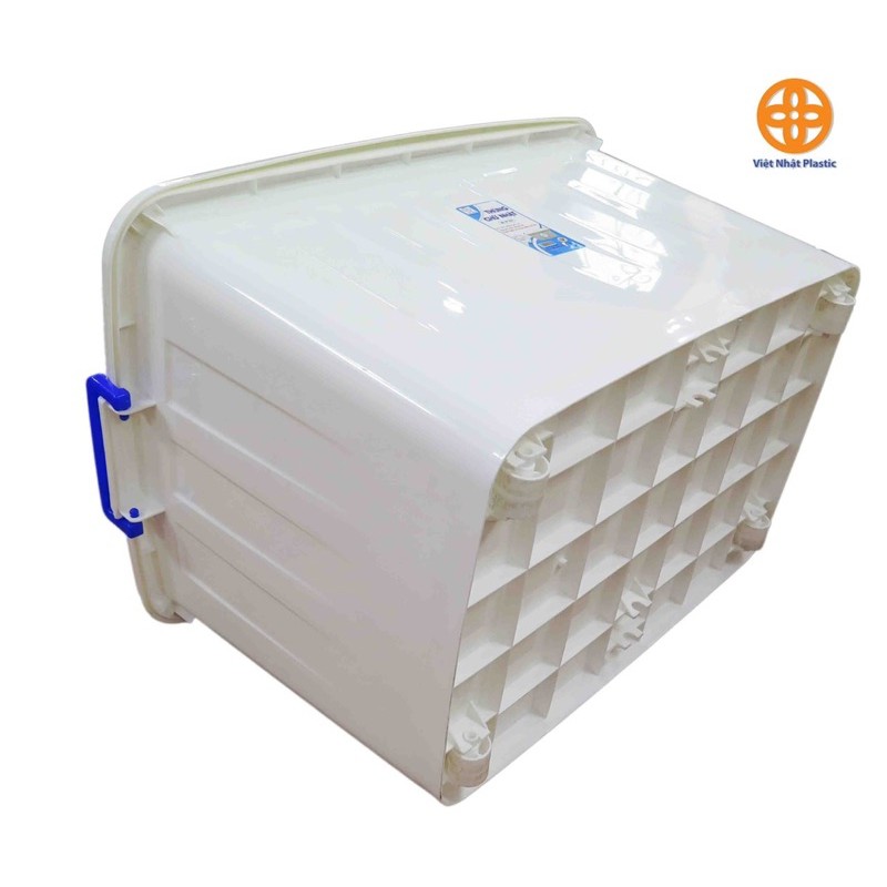 Thùng nhựa vuông 30L, 55L nhựa đục đựng đồ đa năng có bánh xe Việt Nhật ⚡️⚡️⚡️⚡️