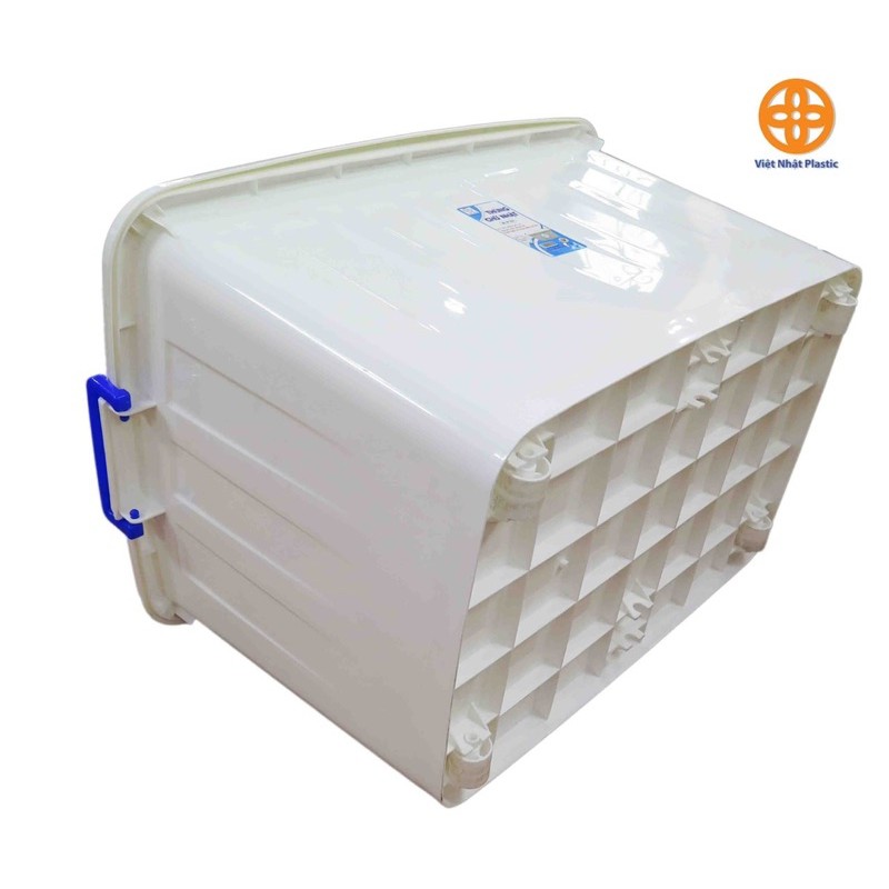 Thùng nhựa có nắp đựng đồ  có bánh xe Việt Nhật. Thùng 30l: 52 x 32 x 27 (cm).  Thùng 55l: 60,5 x 42,5 x 31,5 (cm)