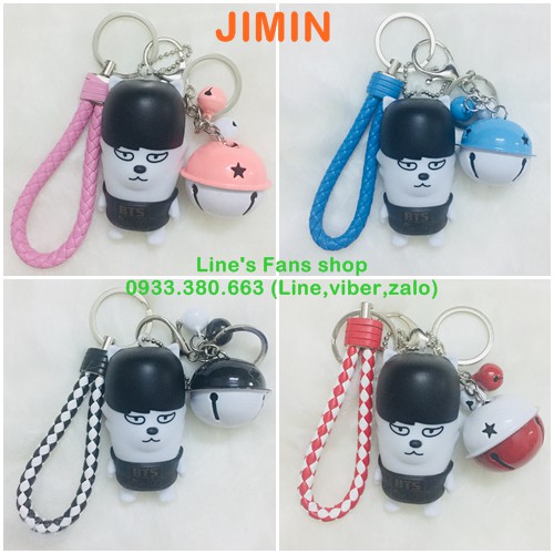 Móc khóa BTS + strap holo_Mẫu mới (KM tặng Sticker & hình xăm BT21 BTS, khách tự chọn mẫu)