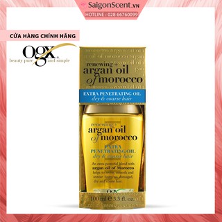 Dầu dưỡng tóc OGX Renewing Argan Oil Of Morocco Extra Penetrating Oil - Dry & Coarse Hair ( 100mL )