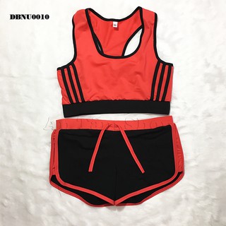 Đồ bơi nữ thể thao Đỏ Đen