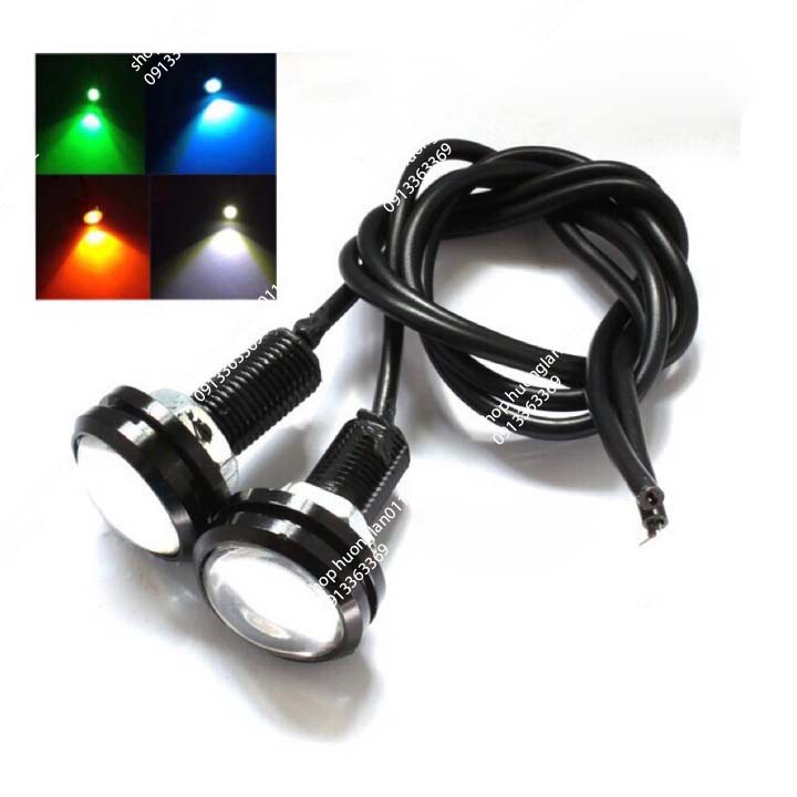 Đèn led cúc áo mắt mèo xe máy giá 1 đôi