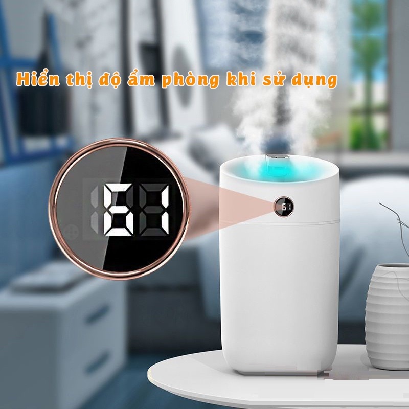 Máy phun sương 3000ml X12 có đèn led báo độ ẩm không khí