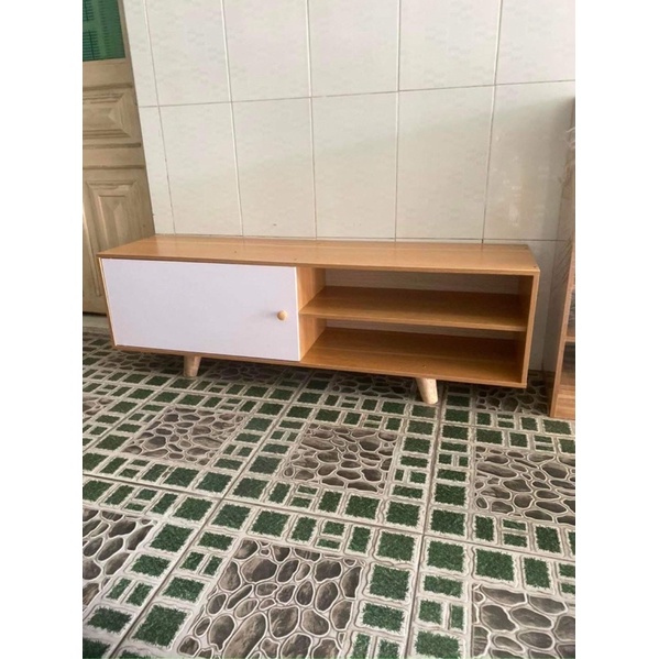 Kệ tivi để sàn phòng khách, phòng ngủ 1m2 cánh mở hiện đại chất liệu gỗ MDF phủ melamin