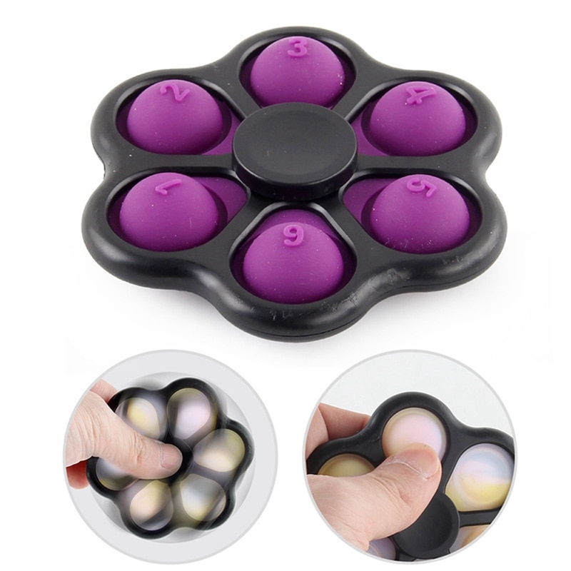 Con Quay Đồ Chơi Fidget Spinner Mini 2 Trong 1 Giúp Giảm Stress Cho Trẻ Em Và Người Lớn