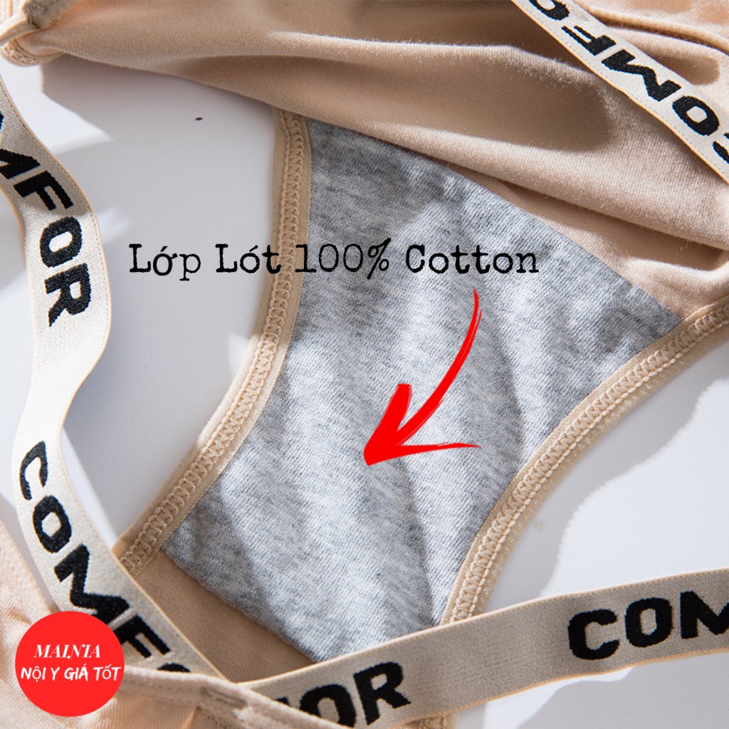 [M, L] Quần Lót Nữ Cotton Dây Hông Comfort Sexy Gợi Cảm Siêu Hot Chíp Nữ Cotton Cao Cấp Loại 1 Mainia Shop