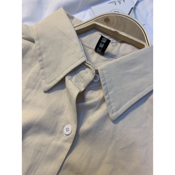 Áo Sơmi trơn vintage oversize chất thô mềm dày dặn hàng quảng châu loại 1