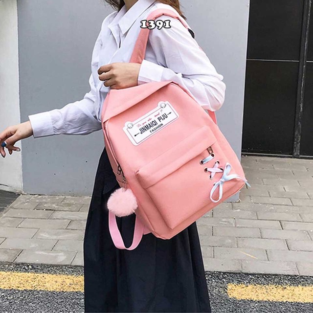 Balo Thời Trang Set 4 Món Đan TULEQI PIJU