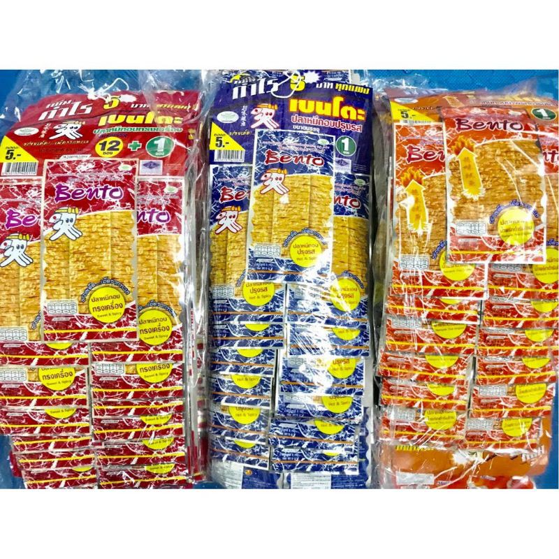 Mực bento thái lan dây 13 gói lốc 52gr