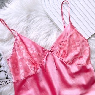 Đầm ngủ nữ, đầm ngủ lụa 2 dây