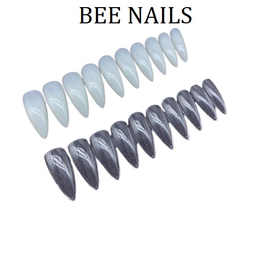 Móng up nhọn bầu dục, móng up ovan, móng úp tròn nhọn BEE NAILS shop