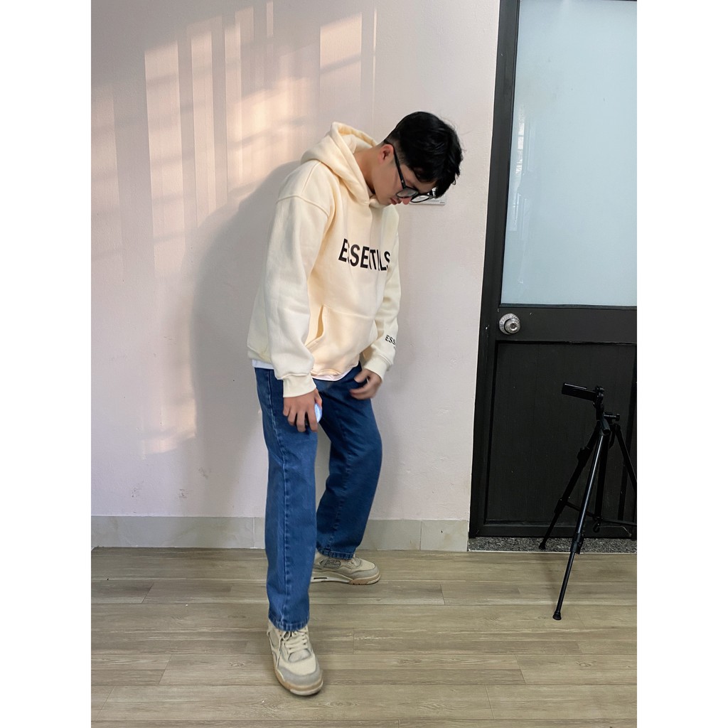 [Tự chụp] Quần jean vải sịn ống suông, ống rộng chất mềm mại, chuẩn form C16 | BigBuy360 - bigbuy360.vn