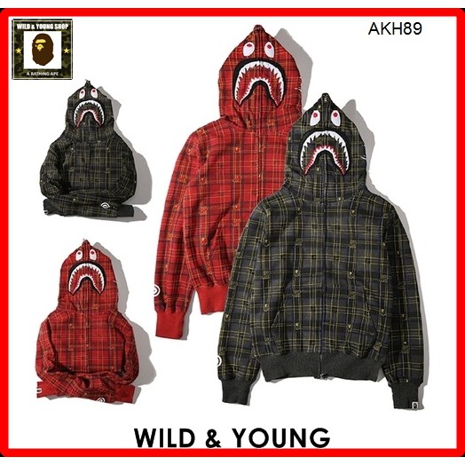 Áo khoác Hoodie Nam Nữ - Áo khoác Bape Shark Cá Mập 18SS Ne (AKH89)