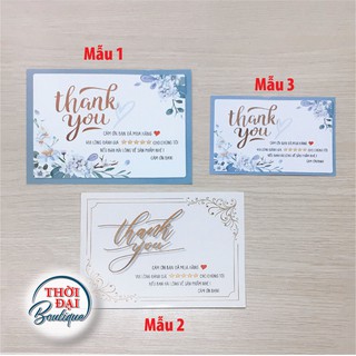 100 Phiếu "Cảm ơn bạn đã mua hàng!" (1 MẶT IN)