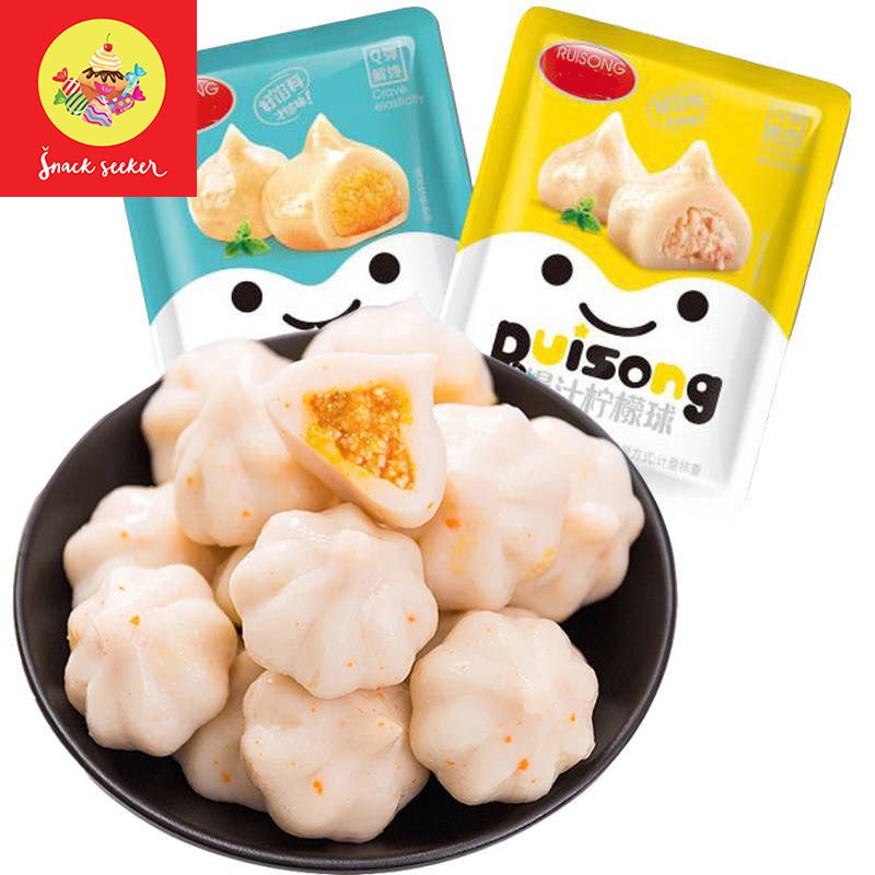 ( FREESHIP EXTRA ) Viên Thả Lẩu Bánh Bao Nhân Trứng cá ăn liền siêu ngon - Đồ ăn vặt Trung Quốc - Snackseeker