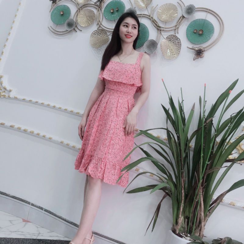 Đầm nữ hai dây đuôi cá chất liệu lụa Nhật cao cấp siêu mát siêu mịn | BigBuy360 - bigbuy360.vn