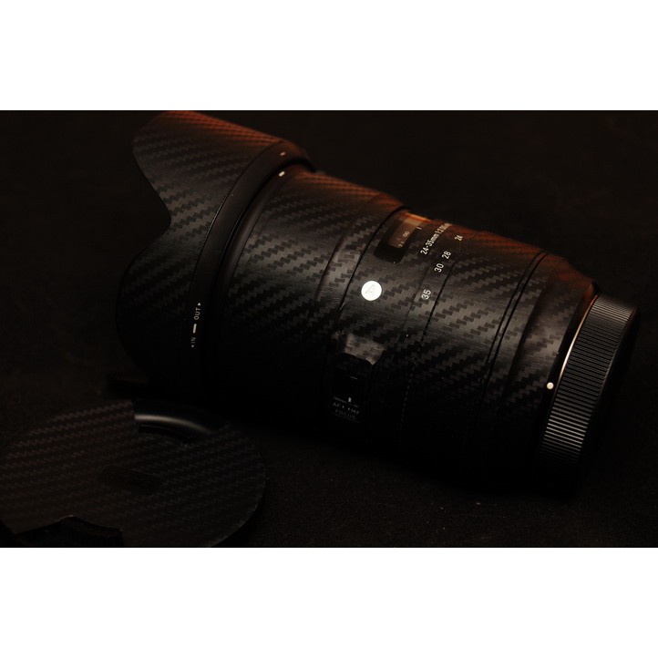 Miếng da bảo vệ ống kính máy ảnh ngựa 24-35mm f / 2