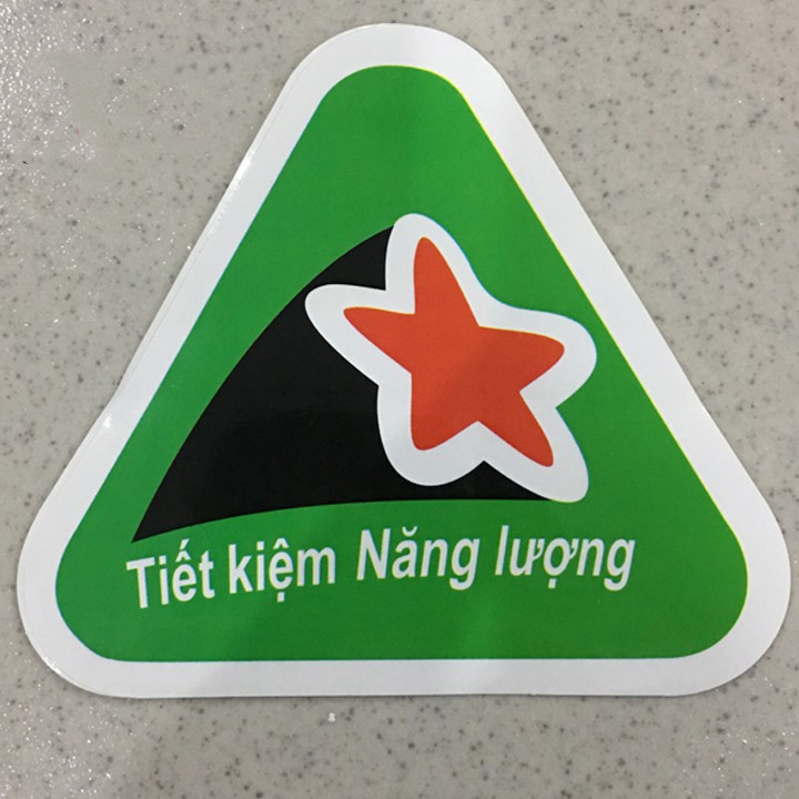 Tem tiết kiệm năng lượng [BÓNG, ĐẸP] Tem dán nhãn năng lượng