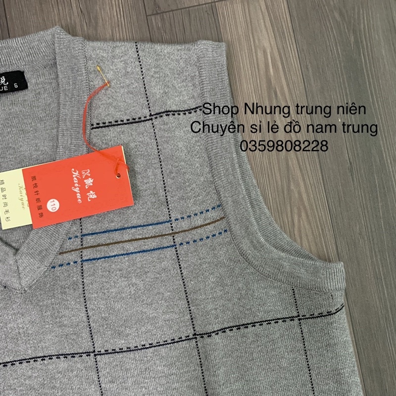 Áo len ghile nam trung nien 2 lop len dày dặn chất cực đẹp