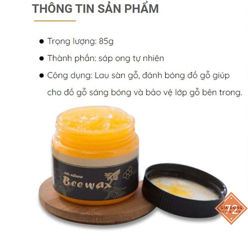 Sáp Ong BeeWax Chuyên Gia Đánh Bóng Sàn Gỗ - Các Loại Bàn Ghế Gỗ [ SÁP BEE]