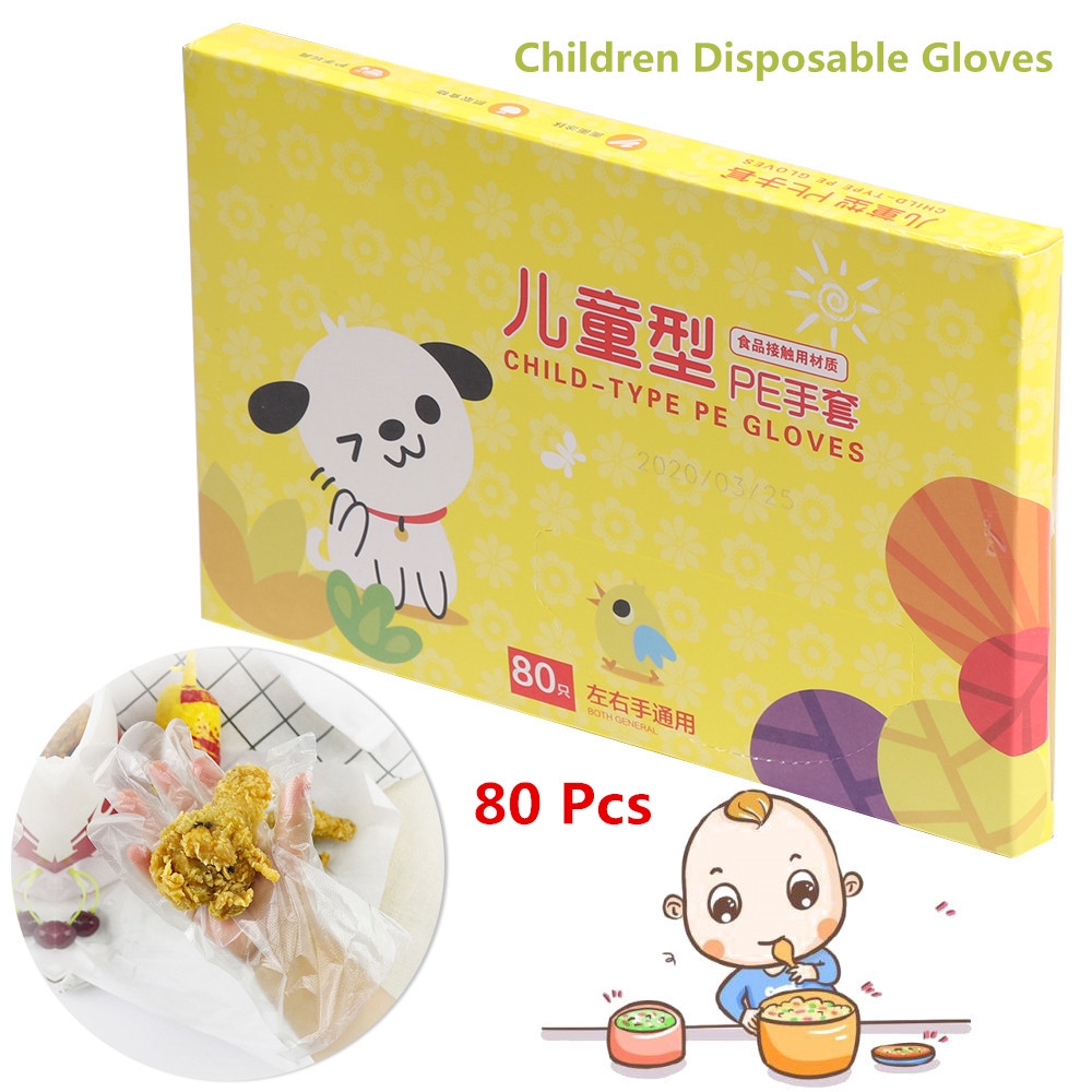 Set 80 Găng Tay An Toàn Dùng Một Lần Cho Trẻ Em