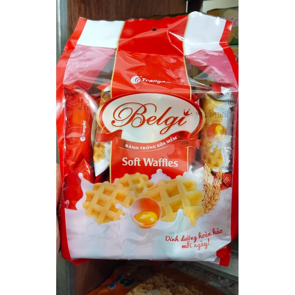Bánh trứng sữa mềm Belgi,Tràng An túi 240g