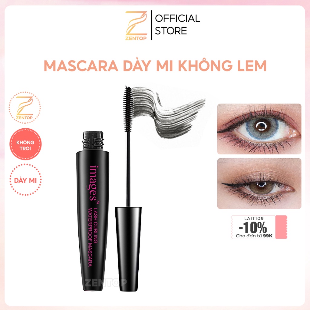 Mascara IMAGES chuốt mi dài và cong vút chuốt mi đẹp makeup trang điểm mascara nội địa trung ZENTOP