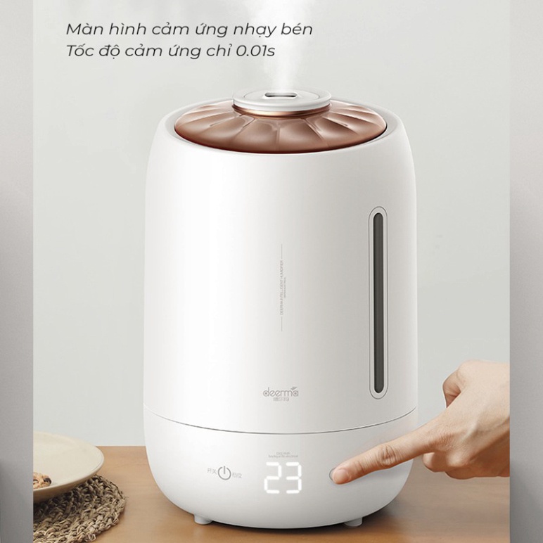 Máy Phun Sương Tạo Ẩm Không Khí DEERMA F600 - Bình Phun Sương 5L, Cảm Ứng hẹn giờ, Công Suất 25W - Bảo Hành 12 Tháng