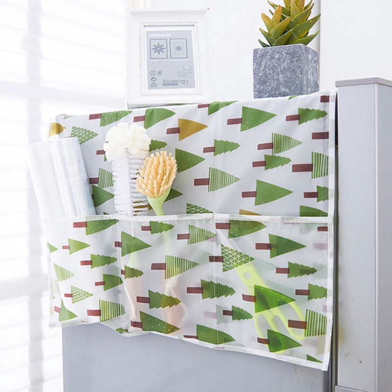 Tấm Phủ Tủ Lạnh Chống Bụi Có Ngăn Đựng Đồ Tiện Dụng