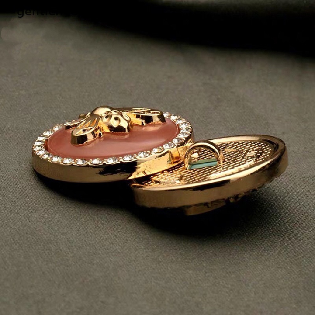 Bộ 6 nút áo khoác cardigan hình ong và hoa bằng kim loại cho nữ