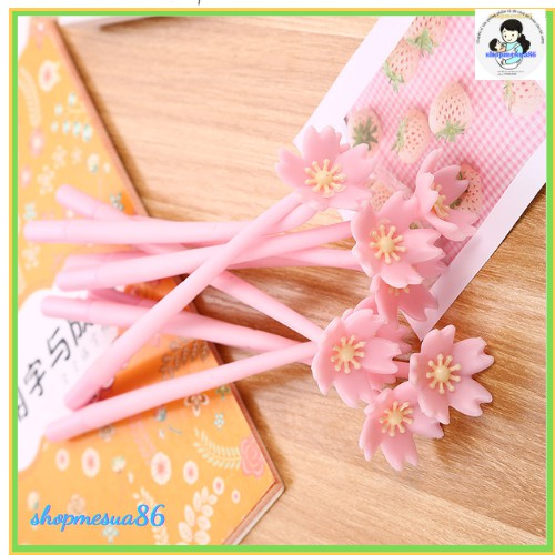 TRỢ GIÁ] Bút hoa anh đào_ Bút cute giá rẻ dễ thương, bút hồng phấn xinh xắn