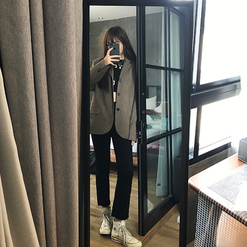 Quần Jean Đen Lưng Cao Dáng Ôm Phong Cách Hàn Quốc Cổ Điển Thời Trang Cho Nữ | BigBuy360 - bigbuy360.vn