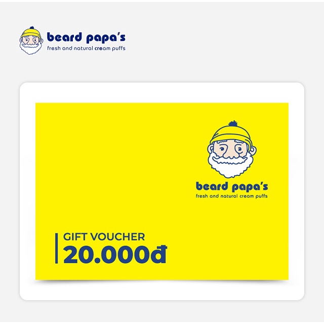 Phiếu quà tặng Beard Papas 20K