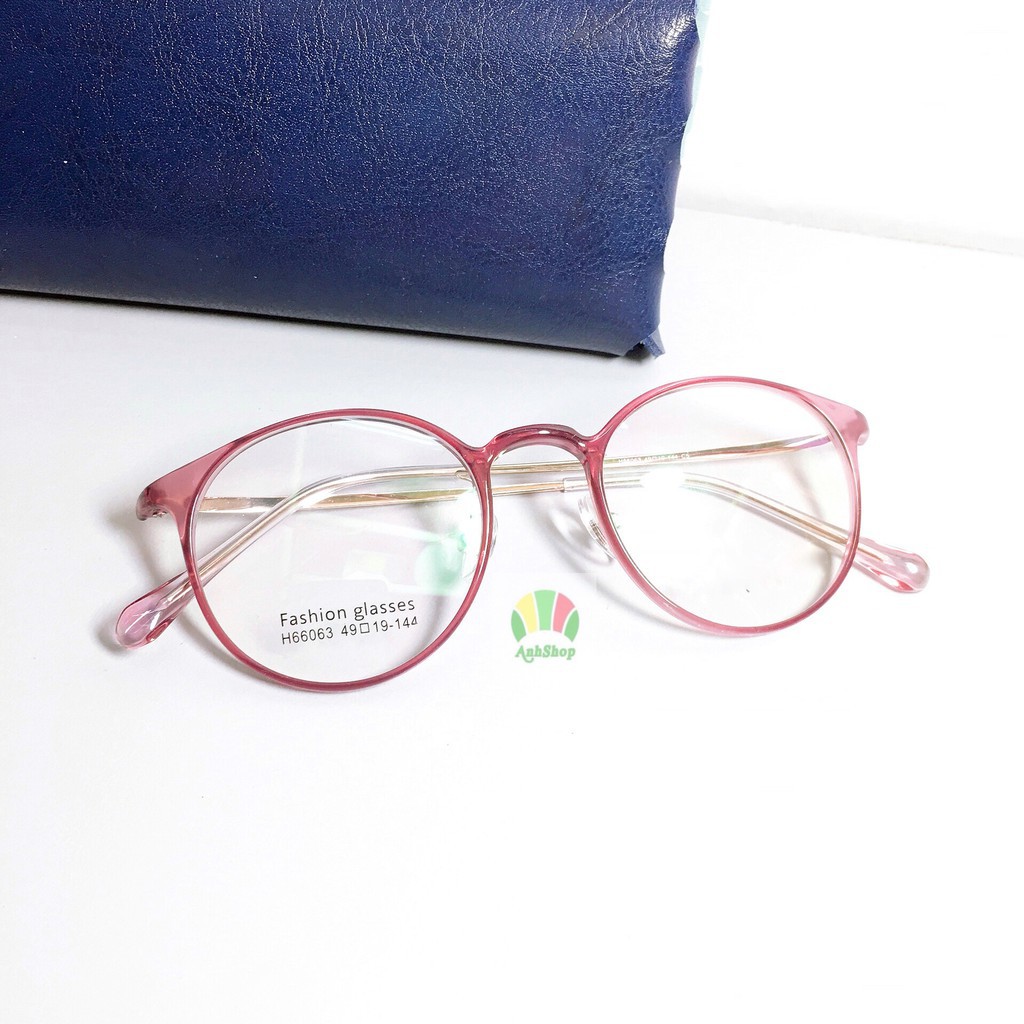 [Gía siêu rẻ] Gọng kính tròn 66063 nhận cắt cận viễn loạn