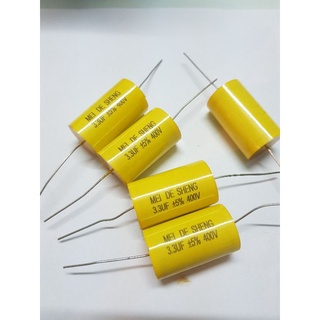 Tụ loa vàng 3.3uf 400v , tụ phân tần, tụ cản bass trung , treble, tụ không phân cực